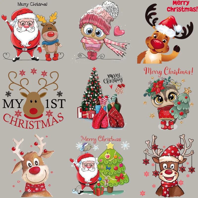 Christmas Patches For Clothing DIY Heat Transfer Stickers Washable Iron-on Patches T-shirt Jeans Stickers Christmas Deer Cars
Christmas Patches For Clothing DIY Heat Transfer Stickers Washable Iron-on Patches T-shirt Jeans Stickers Christmas Deer Cars