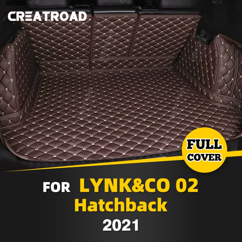 

Автомобильный коврик для багажника с полным покрытием для LYNK & CO 02 хэтчбек 2021, Накладка для багажника автомобиля, подкладка для груза, защитные аксессуары для интерьера