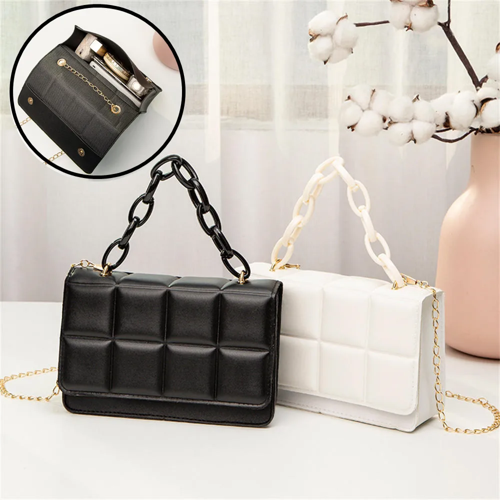PU Leather Shoulder Bags Solid Color Fashion Handbags Women Texture Chain Rhomboid Crossbody Bags Ladies Trend Clutch Phone Bag
PU Leather Shoulder Bags Solid Color Fashion Handbags Women Texture Chain Rhomboid Crossbody Bags Ladies Trend Clutch Phone Bag