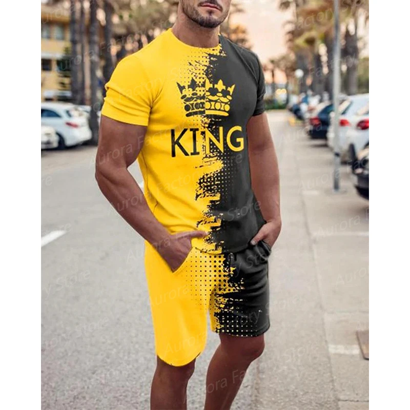 Men's Summer Tracksuit Casual Stylish Sweatersuit Set 2 Pieces T-Shirt+Shorts Sports Jogging Suit Outdoor Clothing Streetwear
Men's Summer Tracksuit Casual Stylish Sweatersuit Set 2 Pieces T-Shirt+Shorts Sports Jogging Suit Outdoor Clothing Streetwear