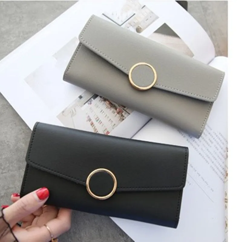 Women Long Wallets Purses Luxury Round Buckle Wallets for Ladies Girl Money Pocket Card Holder Phone Clutch Bag
Women Long Wallets Purses Luxury Round Buckle Wallets for Ladies Girl Money Pocket Card Holder Phone Clutch Bag