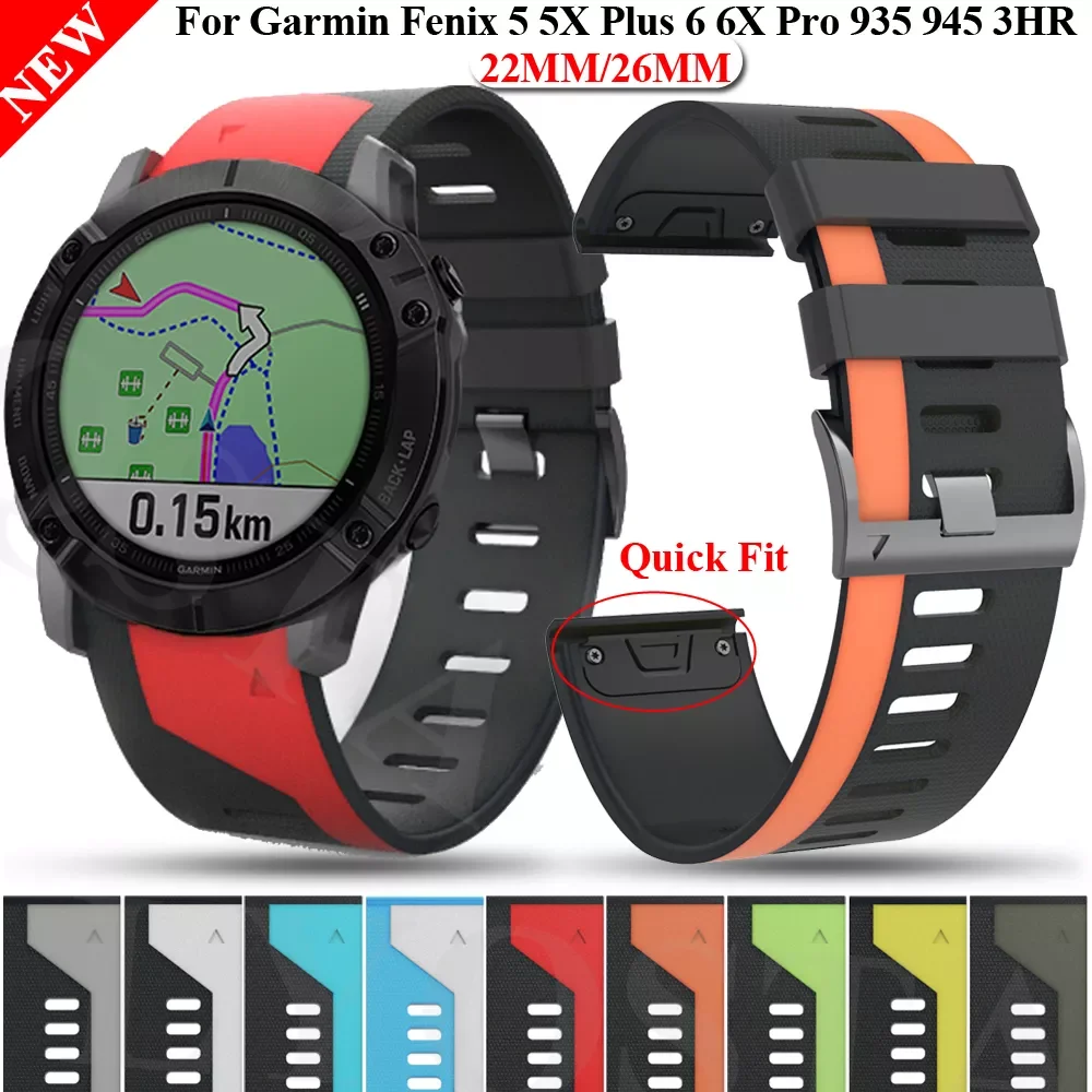 22MM Silicone Quick Release Watchband Strap for Garmin Fenix 6X 6 Pro Watch Easyfit Wrist Band Fenix 5 5X Plus 3HR Bracelet
22MM Silicone Quick Release Watchband Strap for Garmin Fenix 6X 6 Pro Watch Easyfit Wrist Band Fenix 5 5X Plus 3HR Bracelet