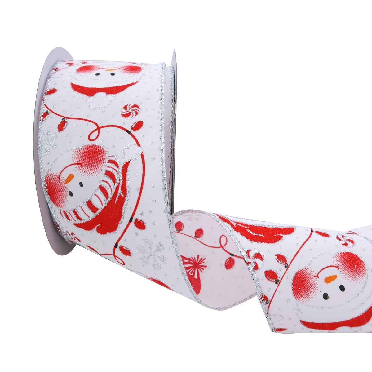 25 Yards/Roll 63mm Christmas Snowman Satin Ribbon with Wired Edges for Sewing Accessories Christmas Decor DIY Bow Crafts 2303
25 Yards/Roll 63mm Christmas Snowman Satin Ribbon with Wired Edges for Sewing Accessories Christmas Decor DIY Bow Crafts 2303