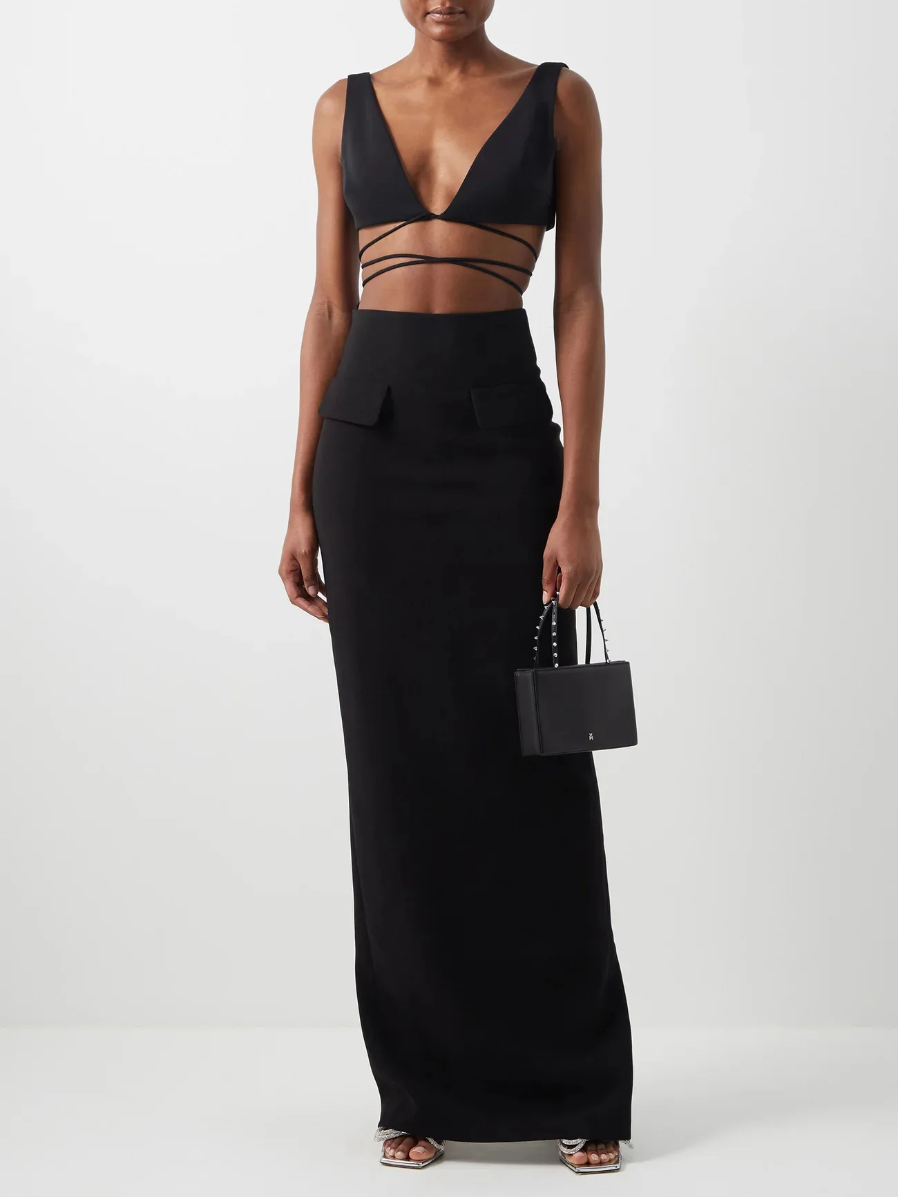 2022 Autumn Women V Collar Backless Sling Hot Girl Tops + Stitching Sexy Straight Skirt Celebrity Runway Party Dress
2022 Autumn Women V Collar Backless Sling Hot Girl Tops + Stitching Sexy Straight Skirt Celebrity Runway Party Dress