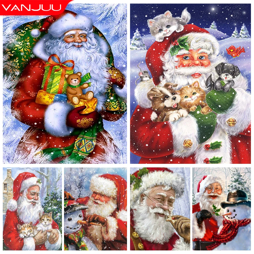 Full Drill 5D Diamond Painting Christmas Santa Claus Diamond Embroidery DIY Wall Art Home Decor Christmas Gift
Full Drill 5D Diamond Painting Christmas Santa Claus Diamond Embroidery DIY Wall Art Home Decor Christmas Gift