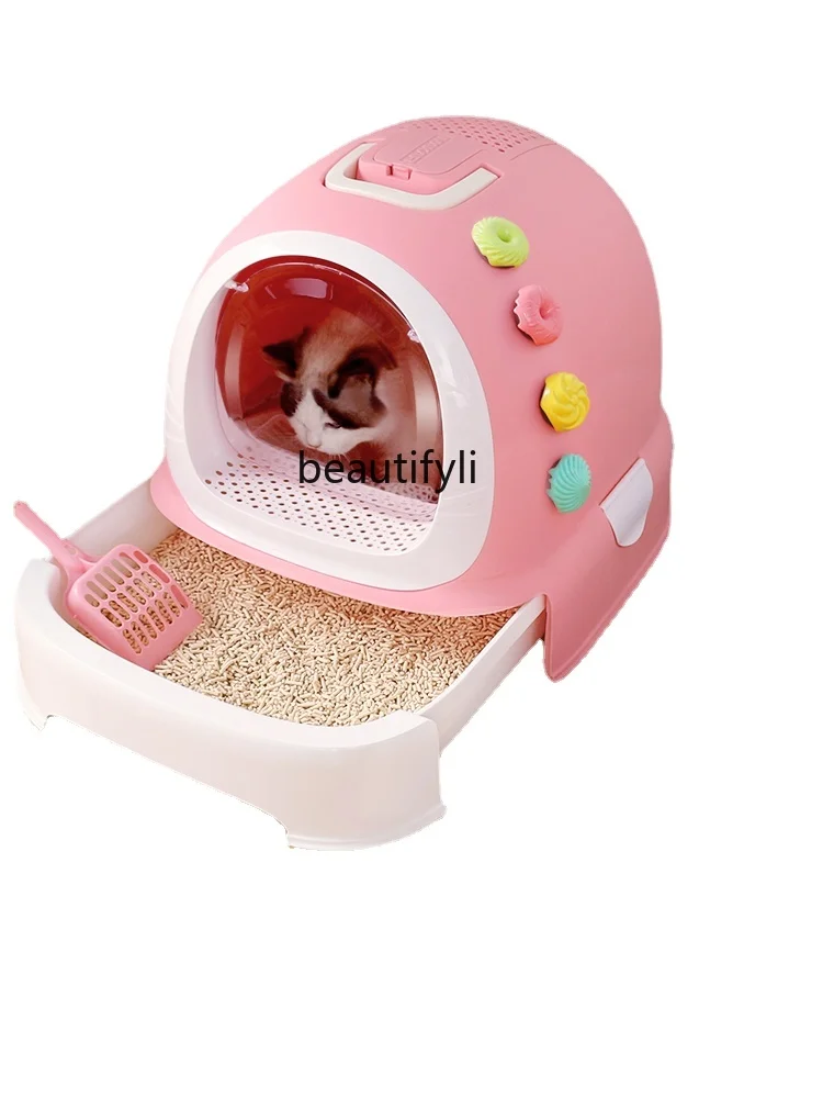 zqLitter Box Fully Enclosed Cat Toilet Drawer Sand Tray Deodorant Anti-Odor Kittens Cat Litter Box
zqLitter Box Fully Enclosed Cat Toilet Drawer Sand Tray Deodorant Anti-Odor Kittens Cat Litter Box