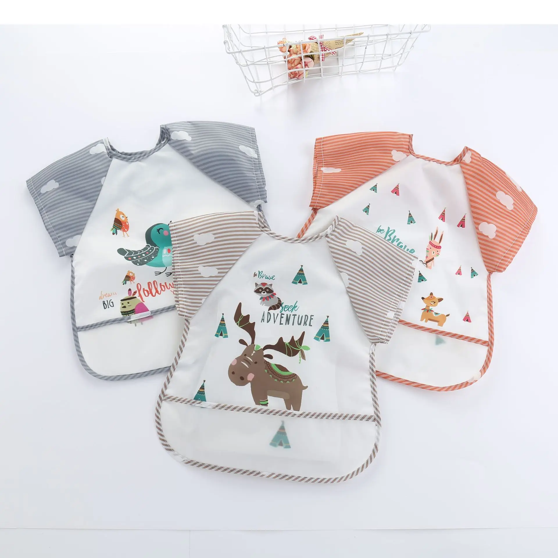 INS Fashion Baby Bibs Sleeveless Adjustable Waterproof Cartoon Feeding Bib Pocket Feeding Apron Babies Stuff Accessories
INS Fashion Baby Bibs Sleeveless Adjustable Waterproof Cartoon Feeding Bib Pocket Feeding Apron Babies Stuff Accessories