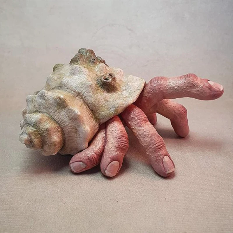 Finger Parasitic Crab Sculpture Terror Snail Hand Resin Ornaments Halloween Garden Ornaments Ornaments Creative Props
Finger Parasitic Crab Sculpture Terror Snail Hand Resin Ornaments Halloween Garden Ornaments Ornaments Creative Props
