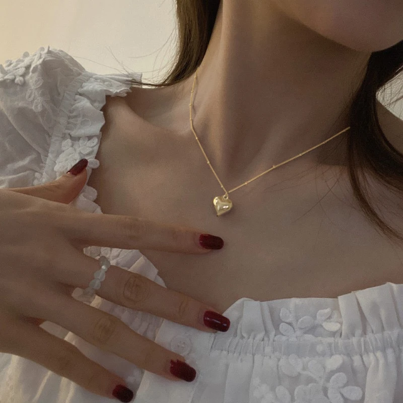 Simple Design Fairy Heart Pendant Necklace For Women Ins Style Love Heart Cute Clavicle Chain Short Neck Necklace Jewelry
Simple Design Fairy Heart Pendant Necklace For Women Ins Style Love Heart Cute Clavicle Chain Short Neck Necklace Jewelry