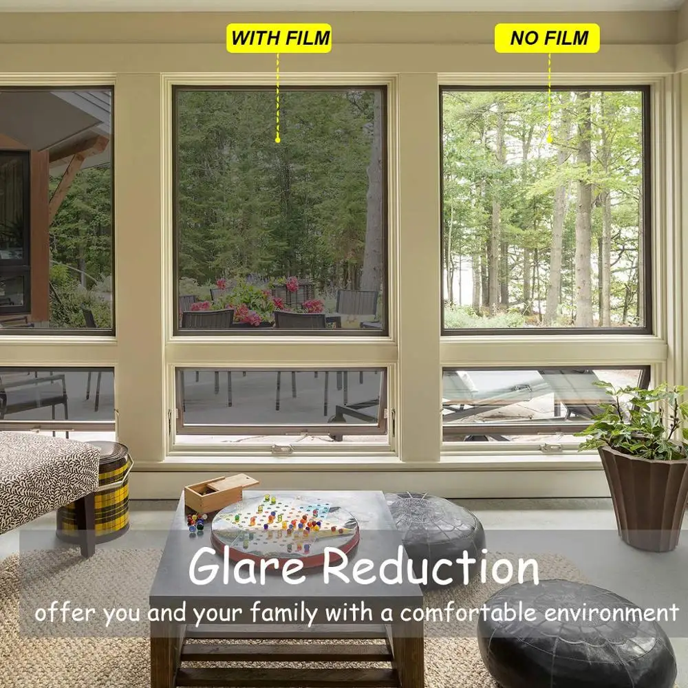 90*500 Cm Heat Control window film Anti-UV Solar film Self-Adhesive one way mirror Daytime Privacy Window Tint Blocking Light
90*500 Cm Heat Control window film Anti-UV Solar film Self-Adhesive one way mirror Daytime Privacy Window Tint Blocking Light