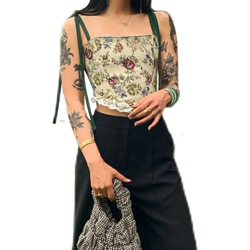 Floral Bustier Crop Top Lace Up Tank Tops Bow Suspenders Womens Camisole Tank Tops Backless Bustier Sexy Crop Drop Shipping 
Floral Bustier Crop Top Lace Up Tank Tops Bow Suspenders Womens Camisole Tank Tops Backless Bustier Sexy Crop Drop Shipping