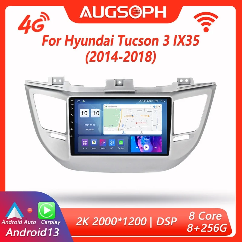 Android 13 Car Radio for Hyundai Tucson 3 IX35 2014-2018, 9inch Multimedia Player with 4G Car Carplay & 2Din GPS
Android 13 Car Radio for Hyundai Tucson 3 IX35 2014-2018, 9inch Multimedia Player with 4G Car Carplay & 2Din GPS