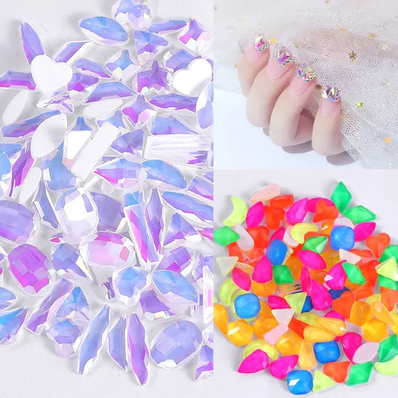 NEW2023 Nail Art Diamond AB Neon Holographic Rhinestones Crystal Mixed Style Bright Jelly Tips DIY Nails Decoration
NEW2023 Nail Art Diamond AB Neon Holographic Rhinestones Crystal Mixed Style Bright Jelly Tips DIY Nails Decoration