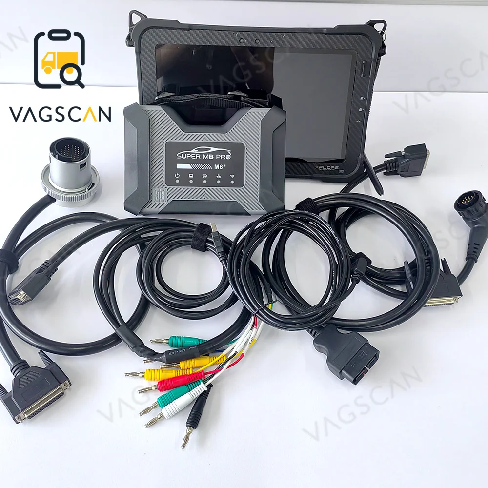 For XPLORE Tablet PC SUPER MB PRO M6+ Wireless Star Diagnosis Tool with Multiplexer + Lan + OBD2 16pin Main Test with SSD 
For XPLORE Tablet PC SUPER MB PRO M6+ Wireless Star Diagnosis Tool with Multiplexer + Lan + OBD2 16pin Main Test with SSD