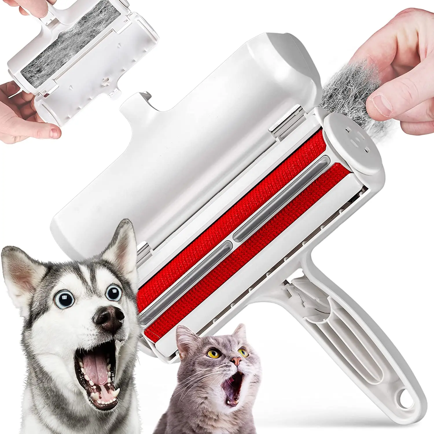 Pet Hair Remover Reusable Cat and Dog Hair Remover Couch Carpet Seats Portable Multi-Surface Lint Roller Animal Fur Removal Tool
Pet Hair Remover Reusable Cat and Dog Hair Remover Couch Carpet Seats Portable Multi-Surface Lint Roller Animal Fur Removal Tool
