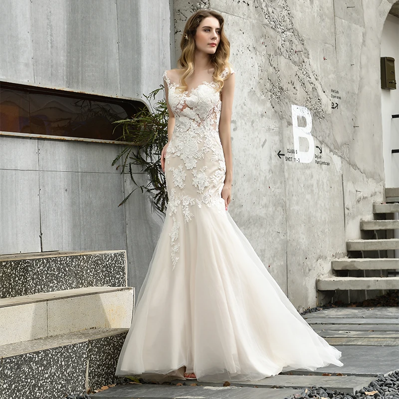 PAFFAS Newest Wedding Dress Mermaid Lace V-neck Neckline Open-Back Plus Size Bride Gown 2022 Vestidos De Novia
PAFFAS Newest Wedding Dress Mermaid Lace V-neck Neckline Open-Back Plus Size Bride Gown 2022 Vestidos De Novia