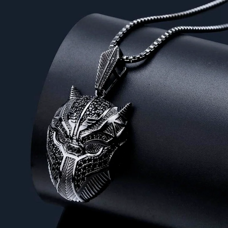 Cartoon Panther Mask Cubic Zirconia Pendant Necklace Fashion Glamour Party necklace for Men Hip Hop Jewelry Gift
Cartoon Panther Mask Cubic Zirconia Pendant Necklace Fashion Glamour Party necklace for Men Hip Hop Jewelry Gift