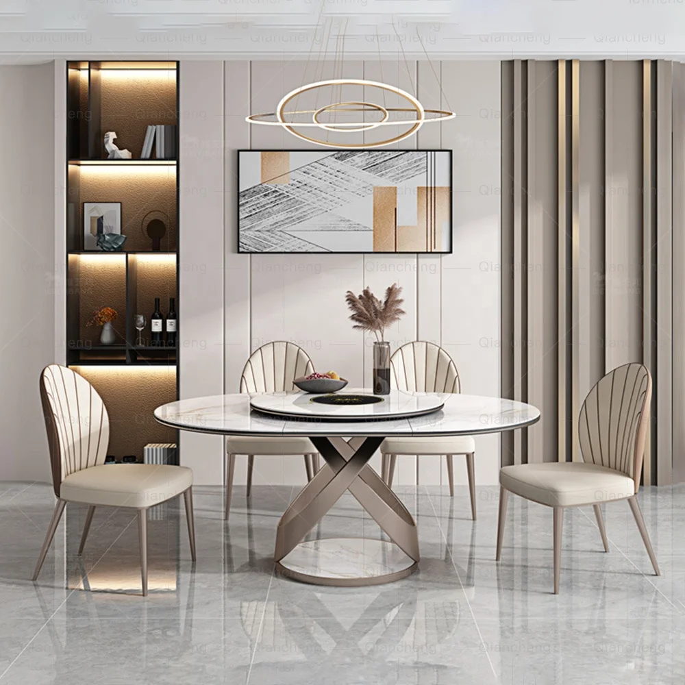 6 seaters Extendable Dining Table Luxury Marble Dining Table
6 seaters Extendable Dining Table Luxury Marble Dining Table
