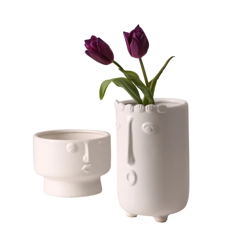 Nordic Creative Face Ceramic Vase Home Decoration Simple Living Room Flower Arrangement Table Decoration Floral Art
Nordic Creative Face Ceramic Vase Home Decoration Simple Living Room Flower Arrangement Table Decoration Floral Art