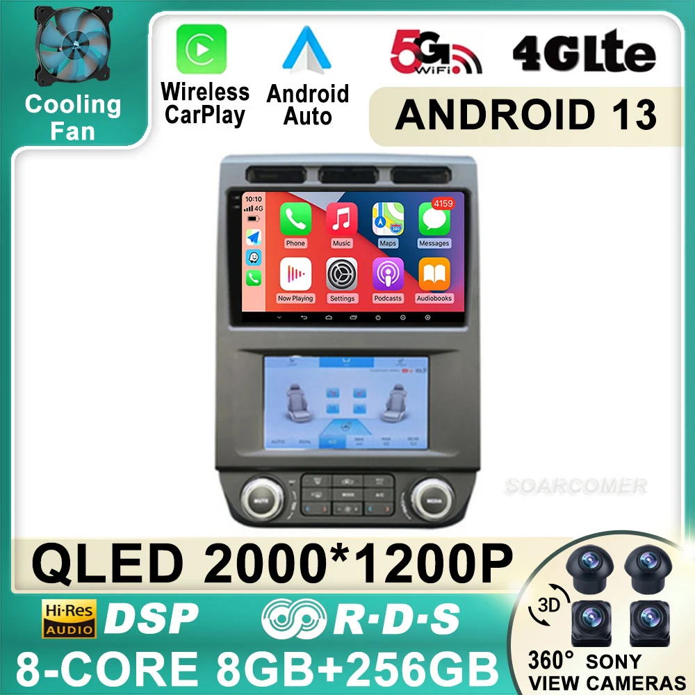 9 дюймов Android 13 для Ford F150 2015-2021 автомобильное радио, беспроводная Carplay Автомобильная GPS-навигация 4G WIFI мультимедийный стерео видеоплеер
9 дюймов Android 13 для Ford F150 2015-2021 автомобильное радио, беспроводная Carplay Автомобильная GPS-навигация 4G WIFI мультимедийный стерео видеоплеер