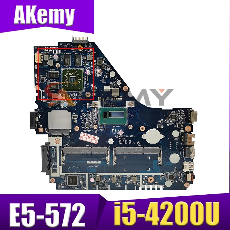 Материнская плата для ноутбука Akemy для ACER Aspire E5-572 i5-4200U системная плата LA-9531P SR170 216-0842000 DDR3
Материнская плата для ноутбука Akemy для ACER Aspire E5-572 i5-4200U системная плата LA-9531P SR170 216-0842000 DDR3
