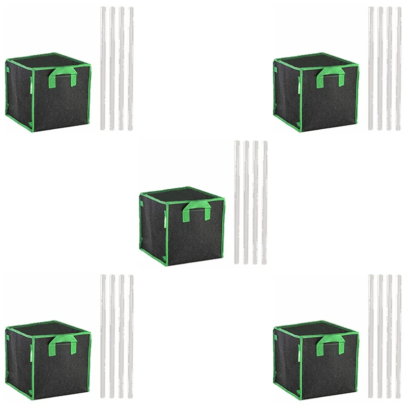 5PCS 10 Gallon Square Grow Bags, Thick Fabric Bags with Handles for Indoor and Outdoor Garden
5PCS 10 Gallon Square Grow Bags, Thick Fabric Bags with Handles for Indoor and Outdoor Garden