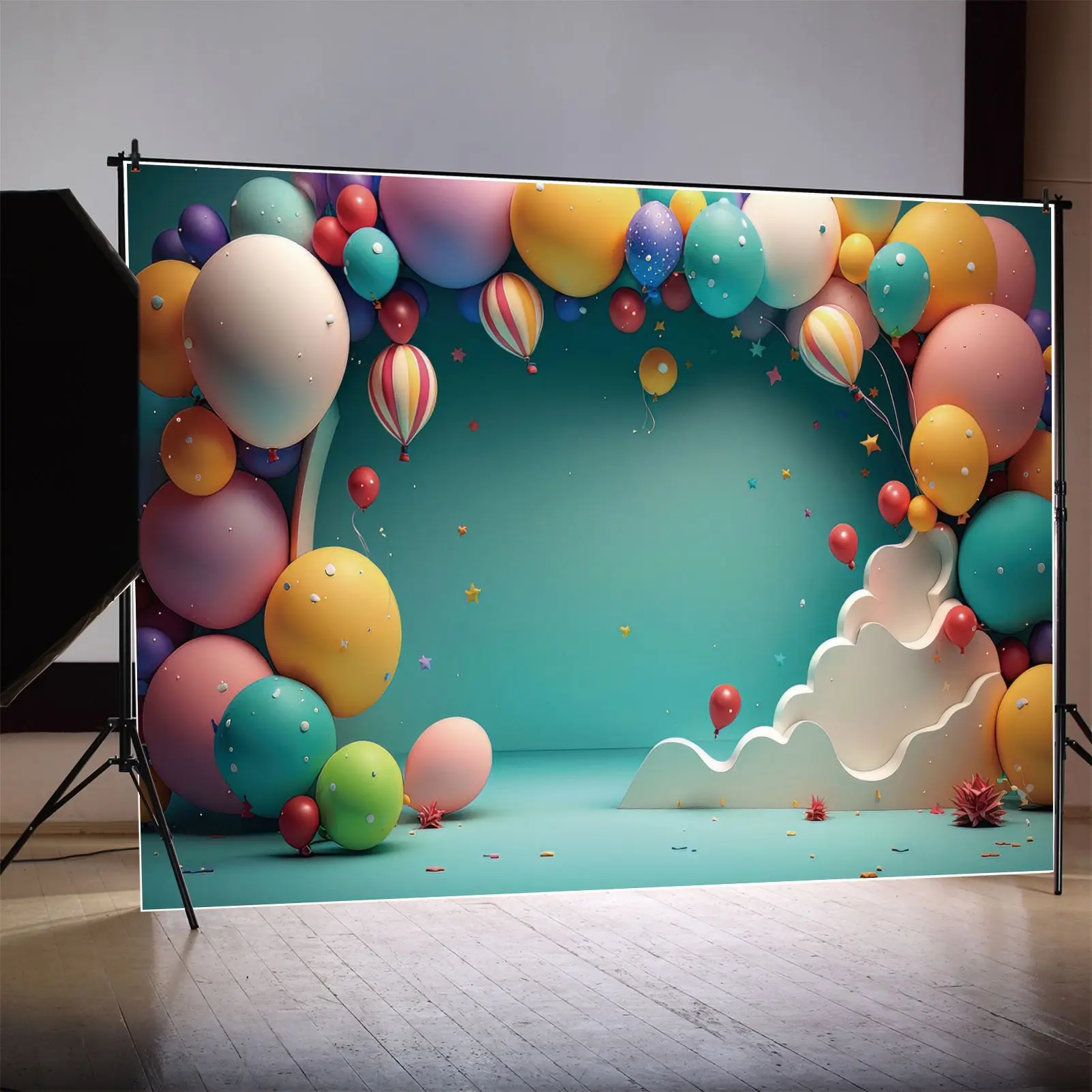 Birthday Party Balloon Decoration Backdrops Photography Colorful Stars Blue Wall Customized Baby Photobooth Photo Background
Birthday Party Balloon Decoration Backdrops Photography Colorful Stars Blue Wall Customized Baby Photobooth Photo Background
