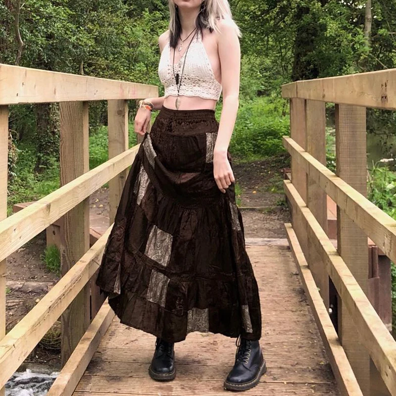 y2k Cute Party Long Skirts Printed Boho Grunge Fairyore Retro Skirts Kawaii Holiday Brown Pleated Skirts Women Elegant
y2k Cute Party Long Skirts Printed Boho Grunge Fairyore Retro Skirts Kawaii Holiday Brown Pleated Skirts Women Elegant