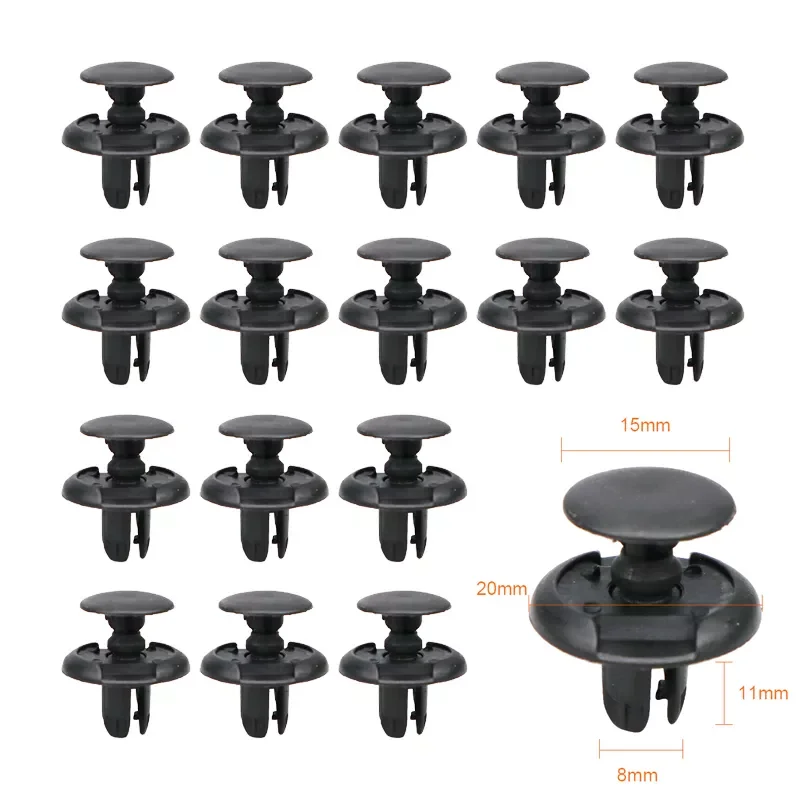 Auto Bumper Fastener 8mm Hole Rivet Retainer Push Engine Cover Car Door Trim Panel Clip Fasteners for Toyota for BMW
Auto Bumper Fastener 8mm Hole Rivet Retainer Push Engine Cover Car Door Trim Panel Clip Fasteners for Toyota for BMW