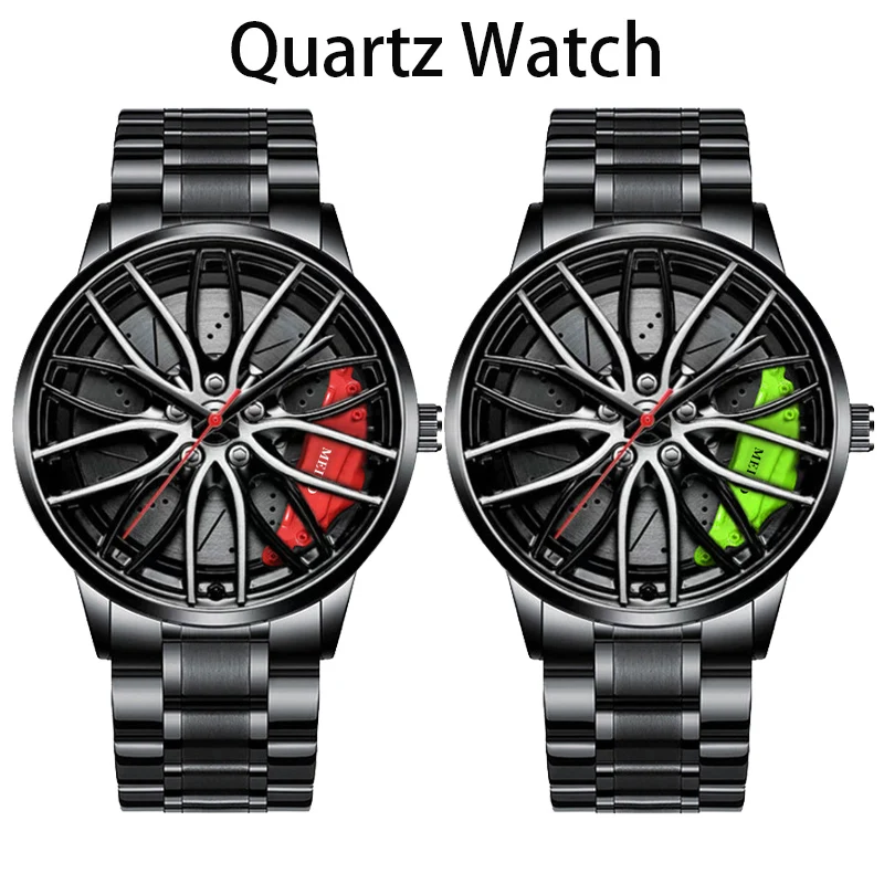Quartz Movement Hub Watch Men'S Waterproof Sweat Proof Wheel Style Non-Mechanical Wristwatches Trendy New
Quartz Movement Hub Watch Men'S Waterproof Sweat Proof Wheel Style Non-Mechanical Wristwatches Trendy New