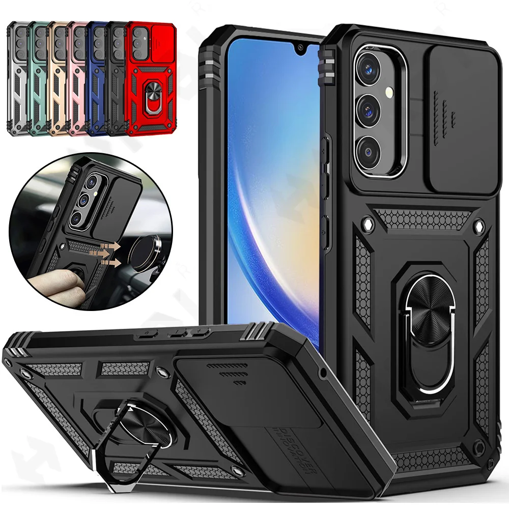 

Case For Samsung Galaxy A54 A34 A14 S23 S22 S21 Ultra Plus Kickstand with Camera Protection Rugged Military-Grade Drop Cover
