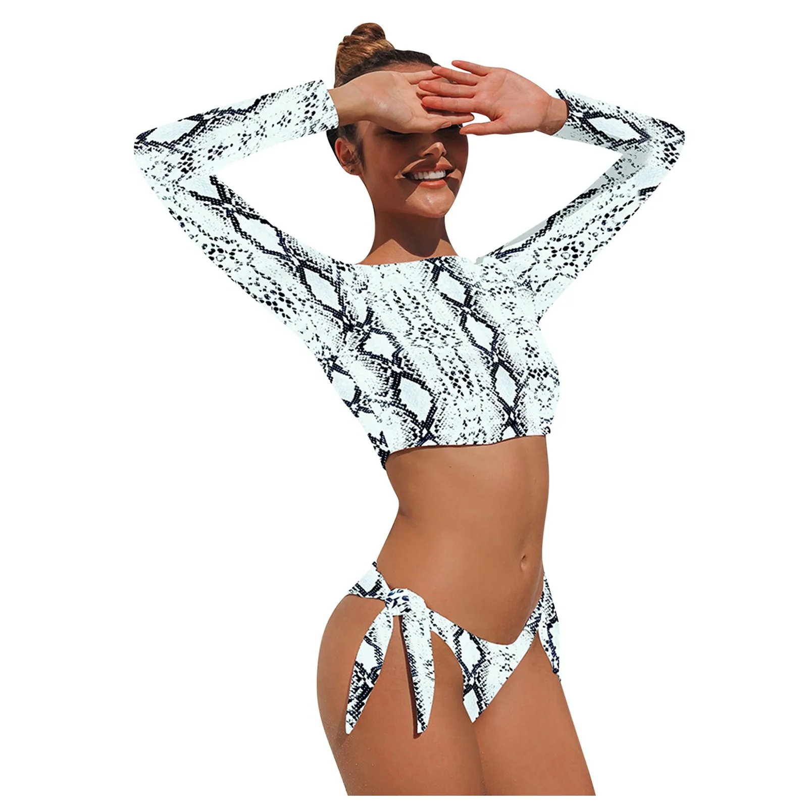 Animal Sexy Women Swimsuit Print Sunscreen Strappy Split Long-Sleeved Swimwears Tankinis Set Swimwears brazilian panties
Animal Sexy Women Swimsuit Print Sunscreen Strappy Split Long-Sleeved Swimwears Tankinis Set Swimwears brazilian panties
