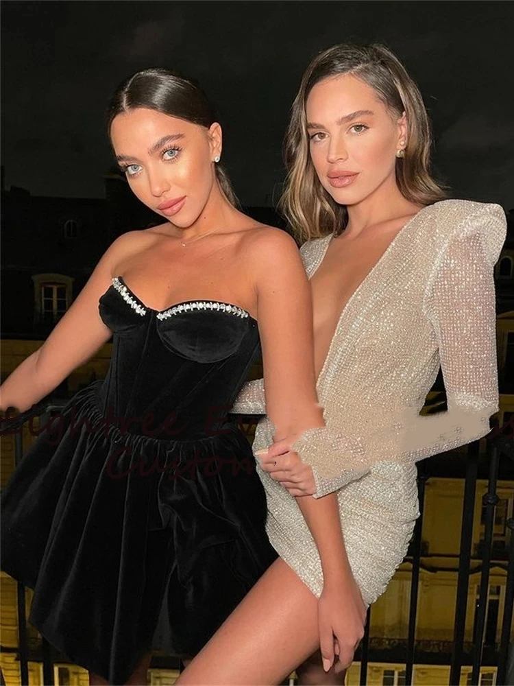Black Sleeveless Velour Evening Dresses Formal Club Party Prom Gowns Dress Robe de soiree Vestidos de festa NEW
Black Sleeveless Velour Evening Dresses Formal Club Party Prom Gowns Dress Robe de soiree Vestidos de festa NEW