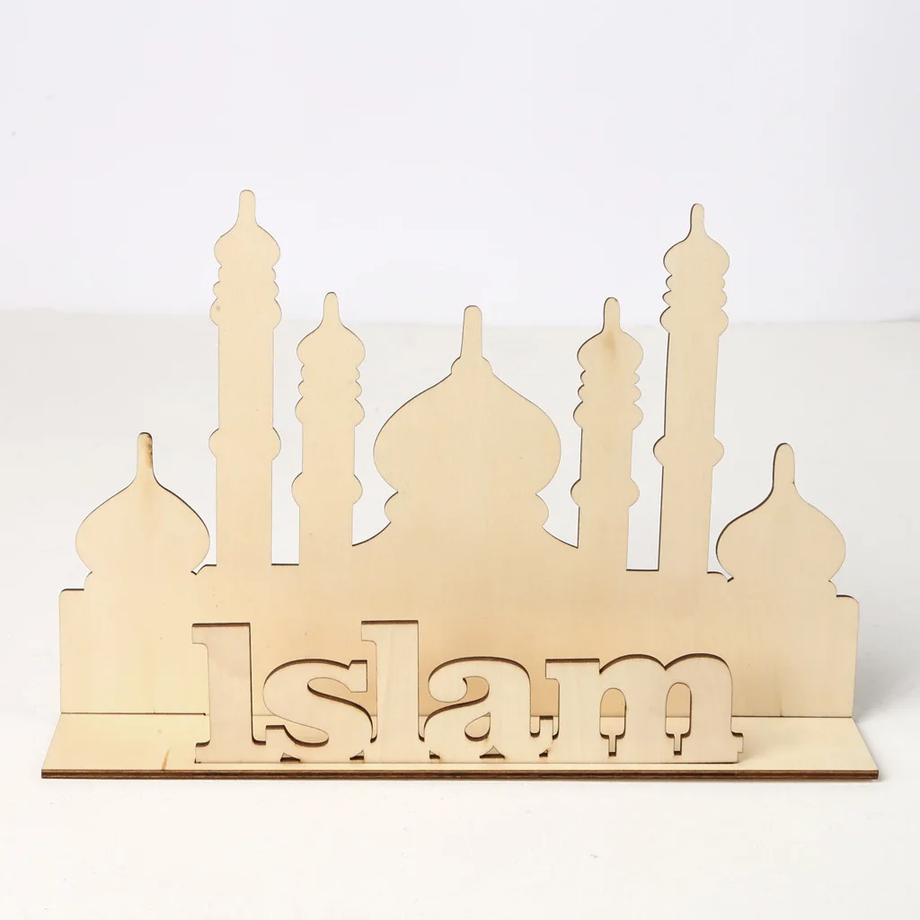 

ИД Мубарак Декор дерево ремесло табличка орнамент украшения для Рамадана для дома исламский мусульманский вечерние поставки ИД Декор Карим Рамадан