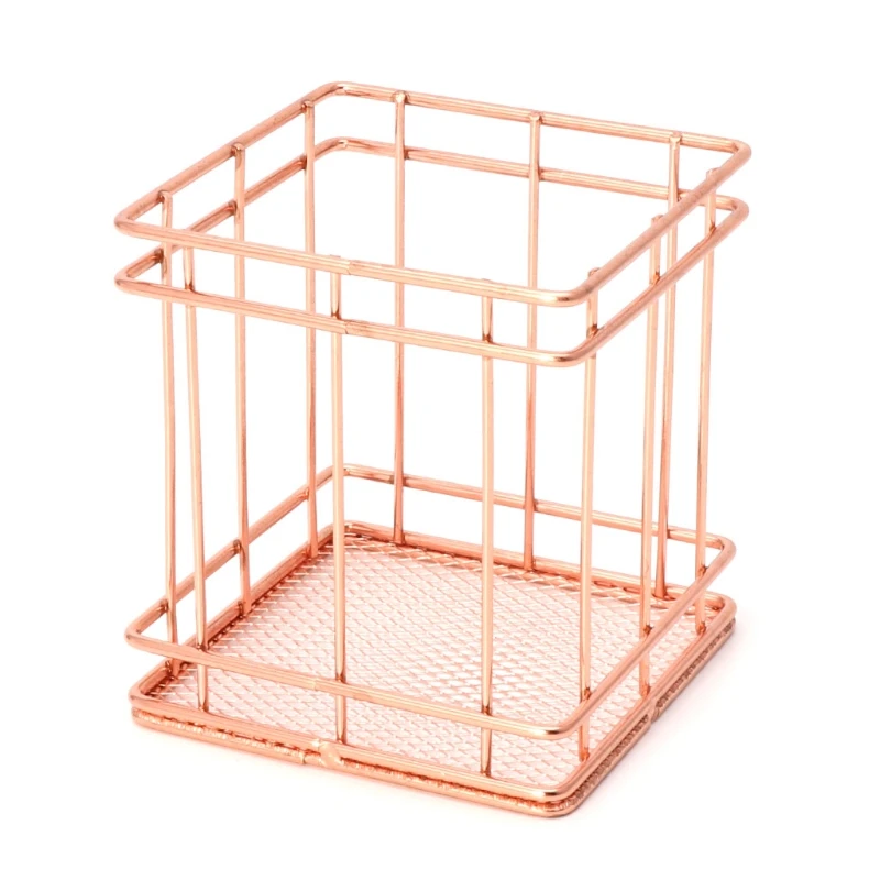 Rose Gold Metal Pen Holder Box Desk Stationery Office School Desk Supplies 
Rose Gold Metal Pen Holder Box Desk Stationery Office School Desk Supplies