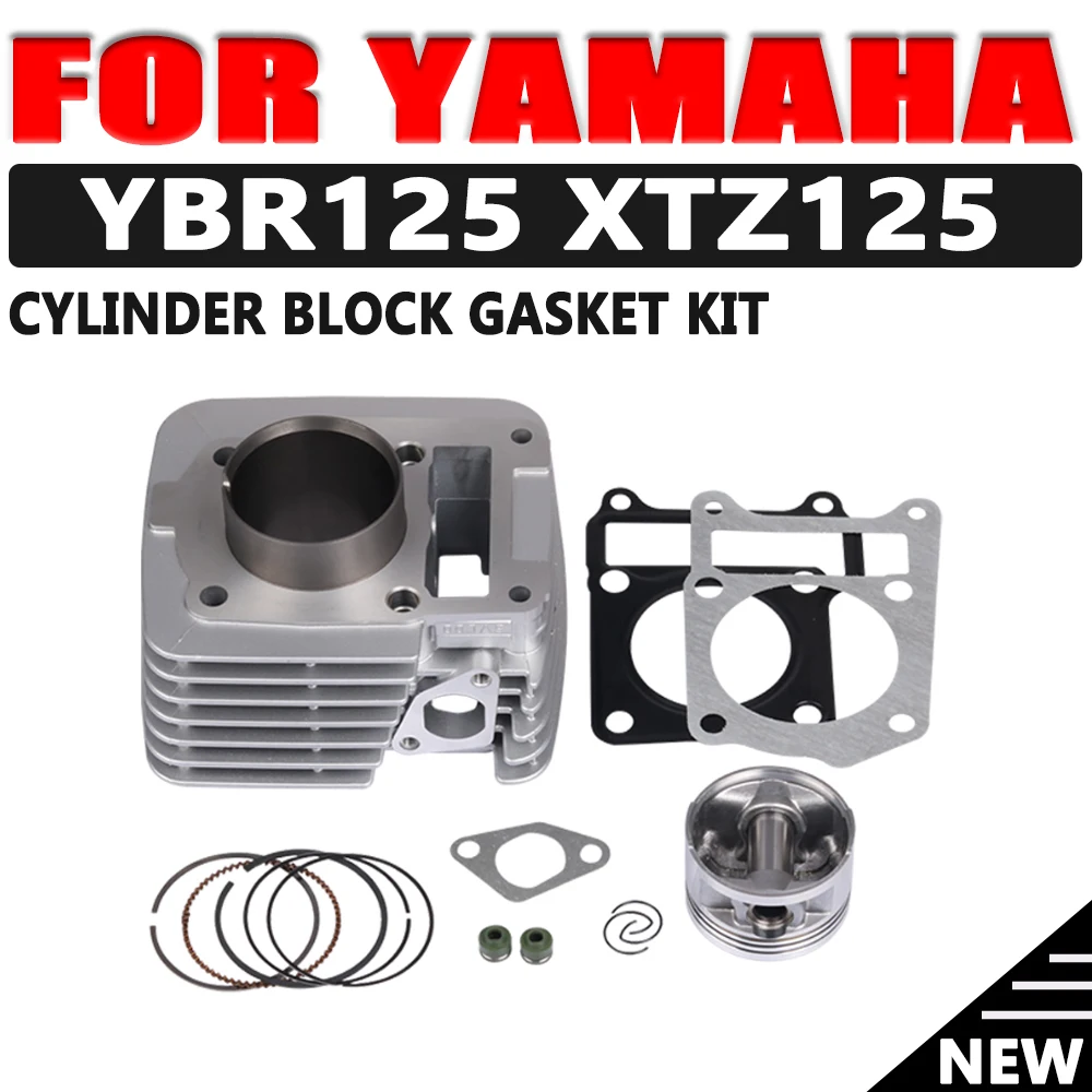 Motorcycle Engine Cylinder Kit Piston Set Ring Block Piston Gasket 54mm Bore For Yamaha YBR125 YBR 125 XTZ125 YB125Z Spare Part
Motorcycle Engine Cylinder Kit Piston Set Ring Block Piston Gasket 54mm Bore For Yamaha YBR125 YBR 125 XTZ125 YB125Z Spare Part