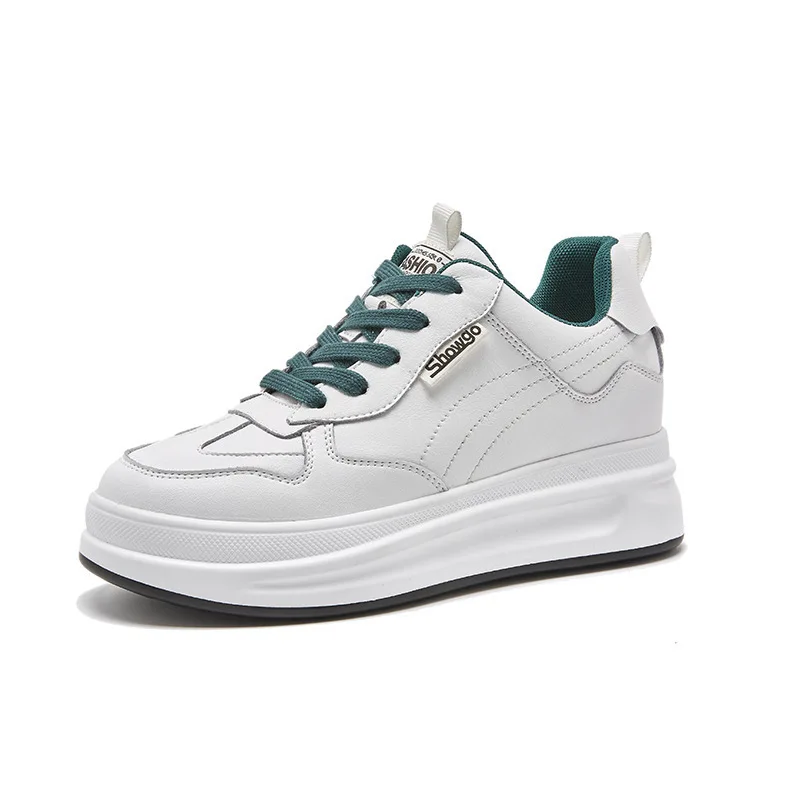 Full Cow Genuine Leather Women Casual Shoes White Leisure Shoes Chunky Sneakers Platform Wedges 6cm Heel Spring Autumn
Full Cow Genuine Leather Women Casual Shoes White Leisure Shoes Chunky Sneakers Platform Wedges 6cm Heel Spring Autumn