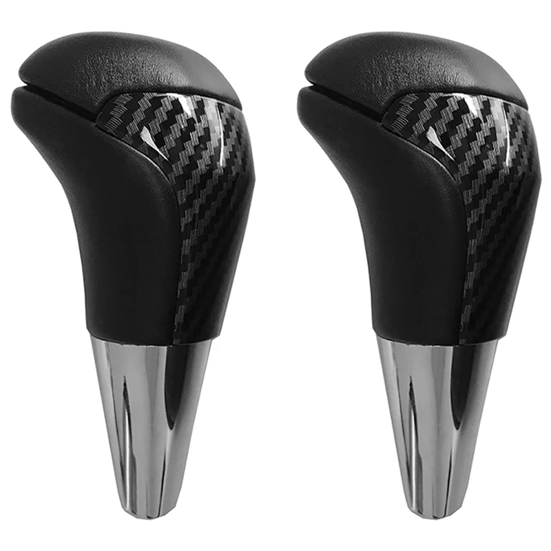 2X For Toyota Land Cruiser Carbon Fiber PU Leather Automatic Shifting AT Shifting Pusher Gear Shift Knob Head Cover
2X For Toyota Land Cruiser Carbon Fiber PU Leather Automatic Shifting AT Shifting Pusher Gear Shift Knob Head Cover