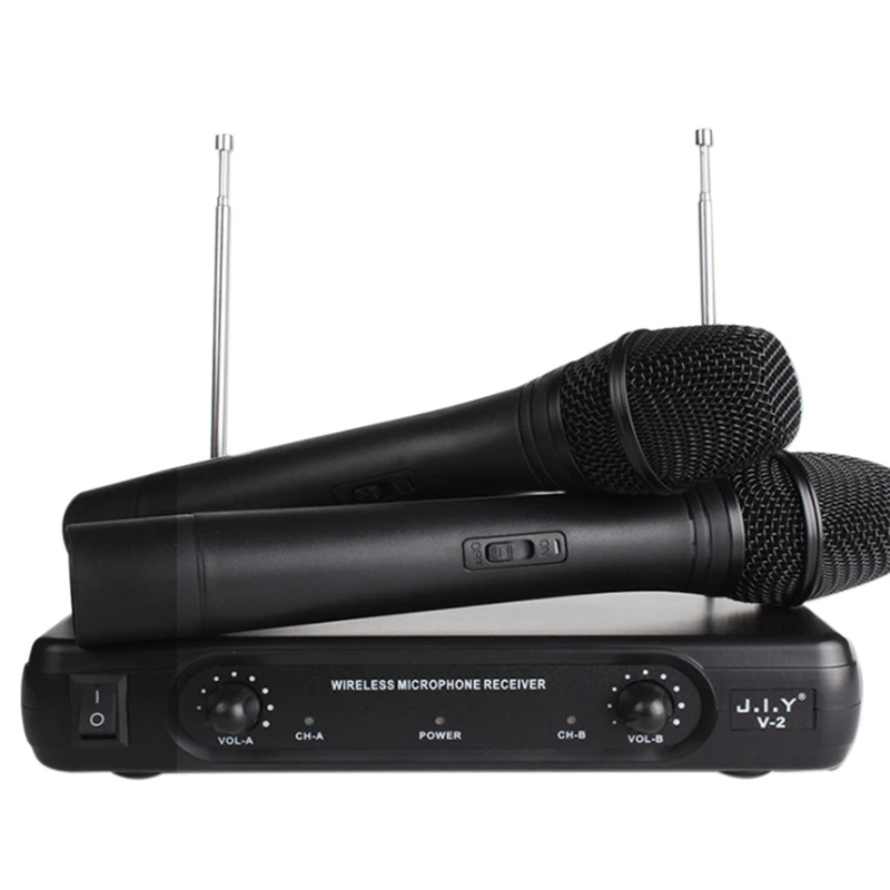 J.I.Y LCD Karaoke Wireless Microphone Mixer Audio Radio Kits Handheld LCD Microphone For Karaoke System Computer Mic(US Plug) 
J.I.Y LCD Karaoke Wireless Microphone Mixer Audio Radio Kits Handheld LCD Microphone For Karaoke System Computer Mic(US Plug)