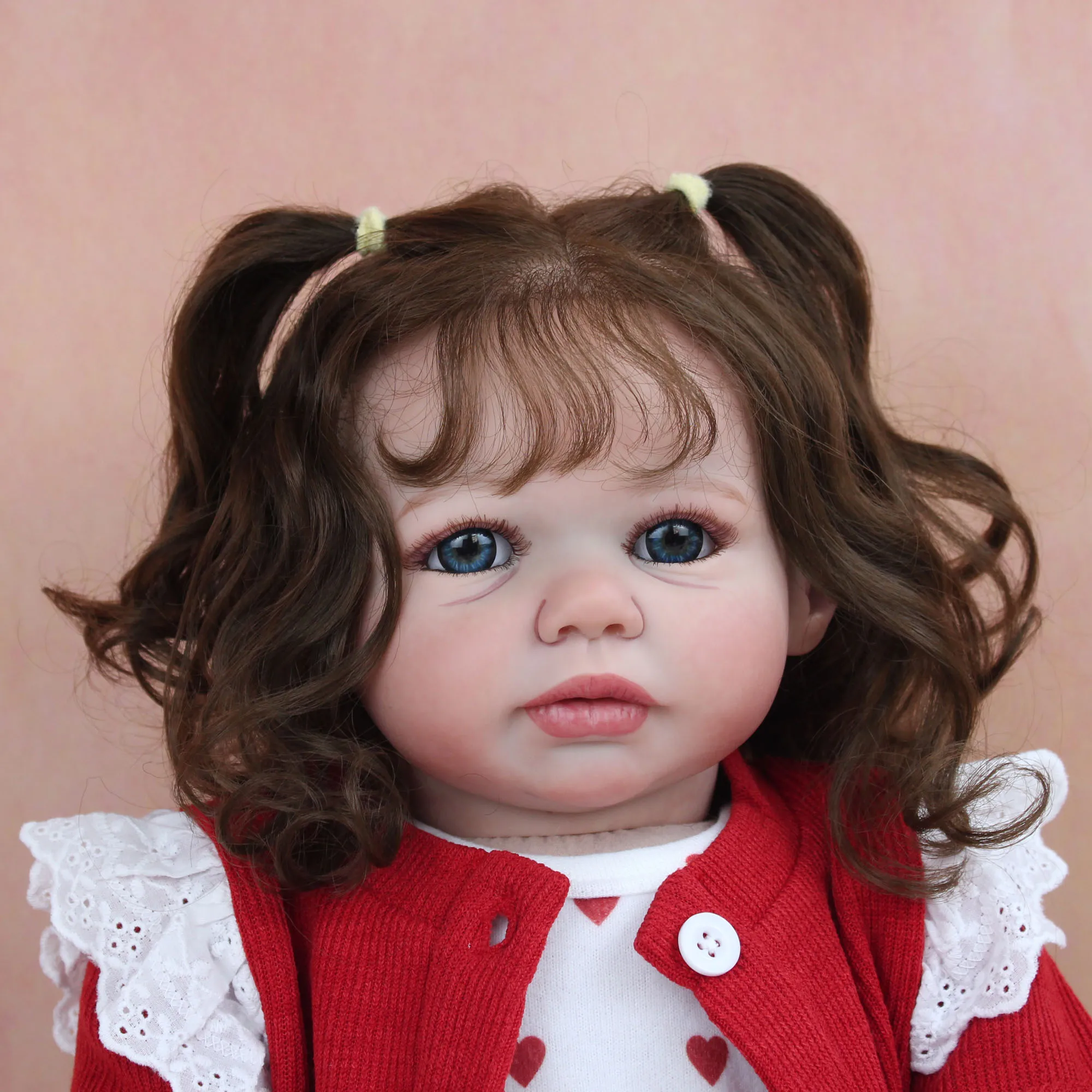 Handmade 65 CM 3D Skin Soft Silicone Reborn Baby Doll Girl Toy Cloth Body Realistic Big Fat Long Hair Princess Toddler Art Bebe
Handmade 65 CM 3D Skin Soft Silicone Reborn Baby Doll Girl Toy Cloth Body Realistic Big Fat Long Hair Princess Toddler Art Bebe