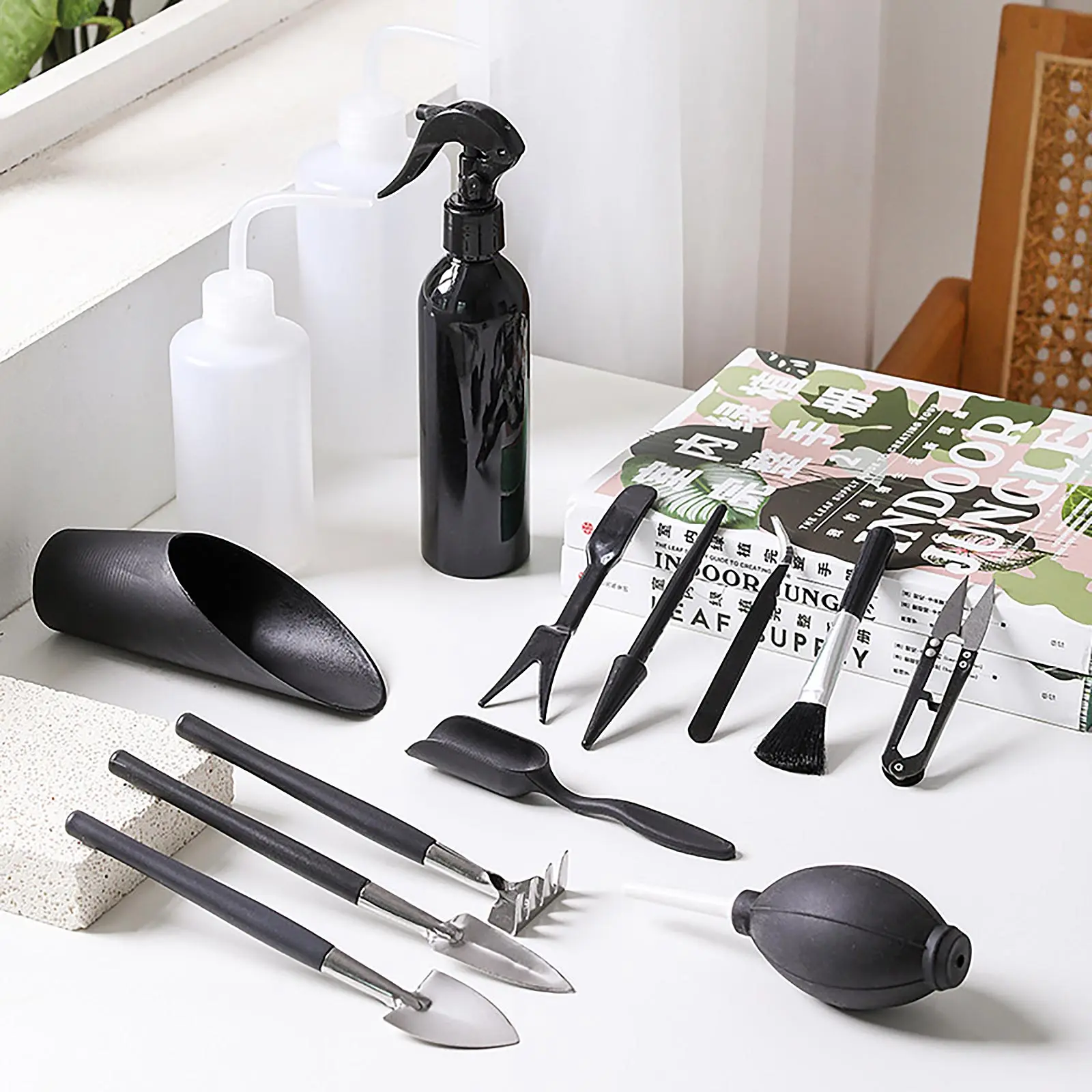 Succulent Tools Set Potted Flower Supplies 5pcs/8pcs 60g Indoor Miniature Plant Black 190g Plastic Gardening Gadgets
Succulent Tools Set Potted Flower Supplies 5pcs/8pcs 60g Indoor Miniature Plant Black 190g Plastic Gardening Gadgets