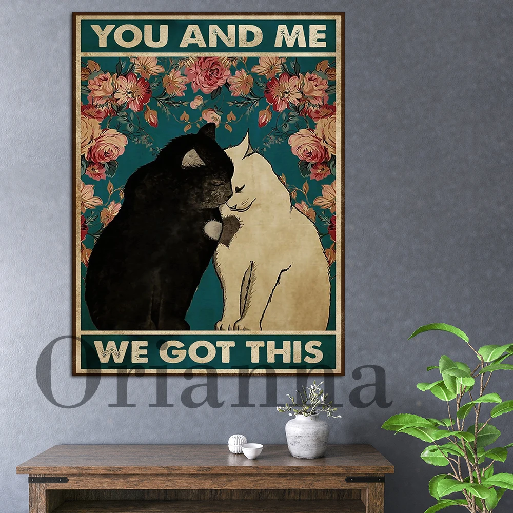 Cat Couple Poster You And Me We Got This Poster Valentine'S Day Wall Art Print Home Living Decor Canvas Painting Poster Gift
Cat Couple Poster You And Me We Got This Poster Valentine'S Day Wall Art Print Home Living Decor Canvas Painting Poster Gift