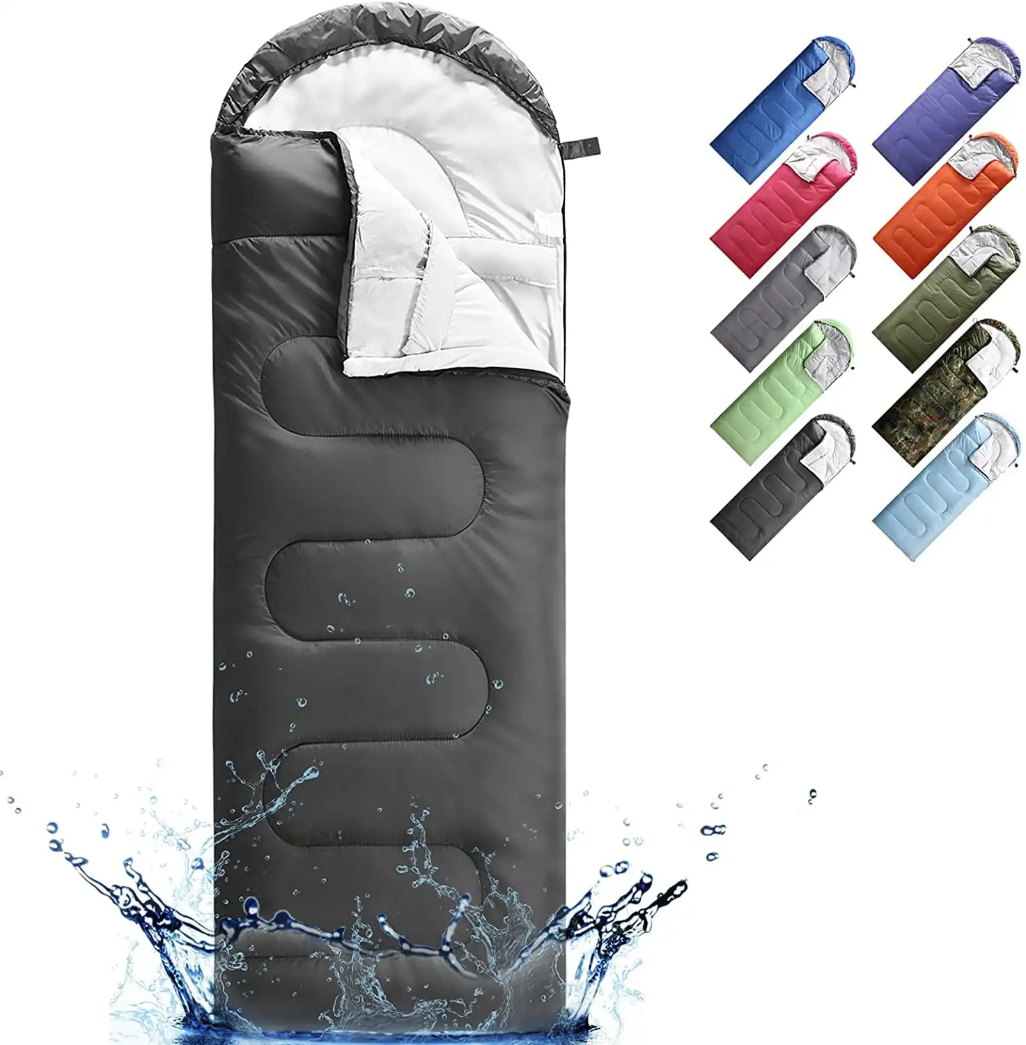0 ºC Sleeping Bags, Compression Sack Portable and Lightweight Camping, Dark Gray
0 ºC Sleeping Bags, Compression Sack Portable and Lightweight Camping, Dark Gray