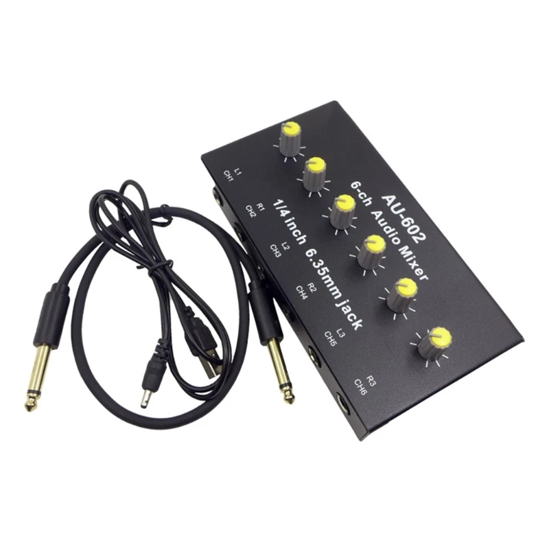 6 Channel Mixer Portable Micro Low Noise Karaoke Stereo Mixer for Family Drop Shipping
6 Channel Mixer Portable Micro Low Noise Karaoke Stereo Mixer for Family Drop Shipping