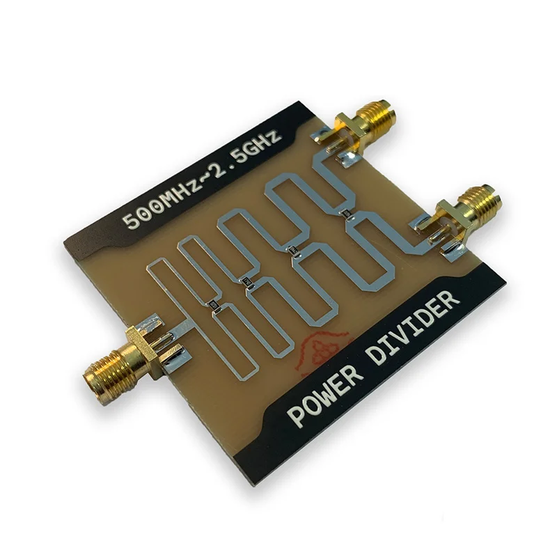 1 Input 2 Way Output 500-2500MHz Wilkinson Power Divider Splitter Combiner Board
1 Input 2 Way Output 500-2500MHz Wilkinson Power Divider Splitter Combiner Board