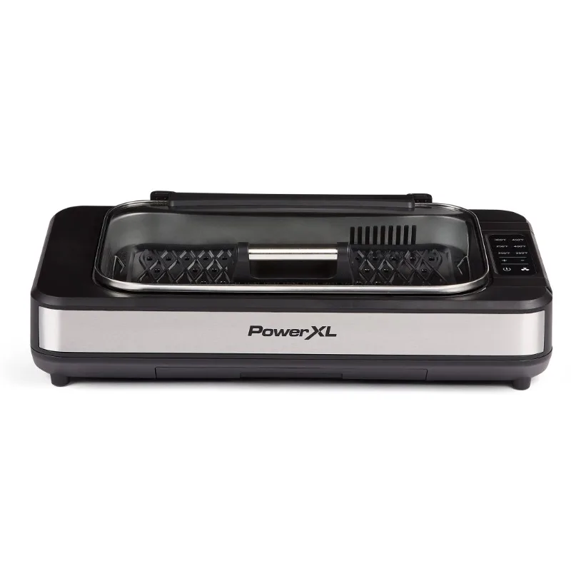 Power XL Smokeless Grill Elite Plus Indoor Electric Grill with Tempered Glass Lid, Non-Stick, Black
Power XL Smokeless Grill Elite Plus Indoor Electric Grill with Tempered Glass Lid, Non-Stick, Black