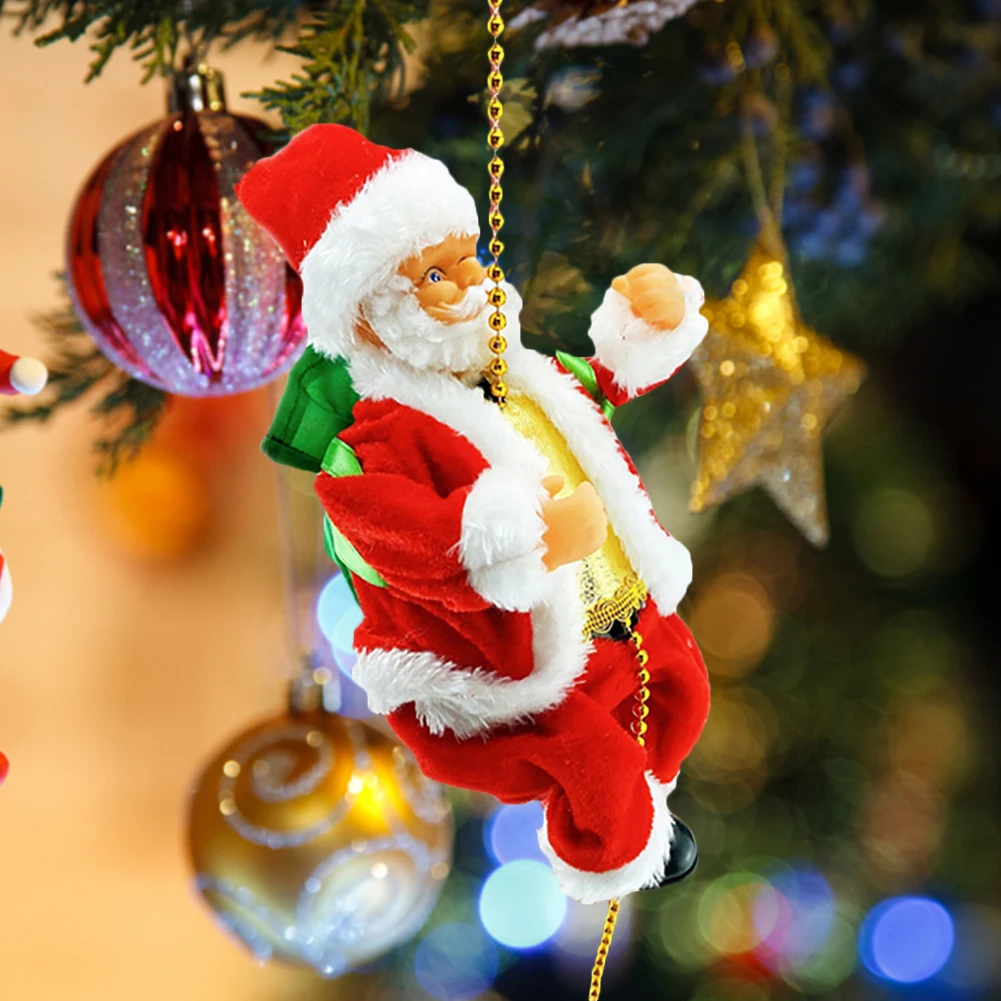 Electric Santa Beads Chain Pendants Funny Cute Climbing Chain Old Man Kids Festive Gift Xmas Scene Decoration Home Hanging Decor
Electric Santa Beads Chain Pendants Funny Cute Climbing Chain Old Man Kids Festive Gift Xmas Scene Decoration Home Hanging Decor