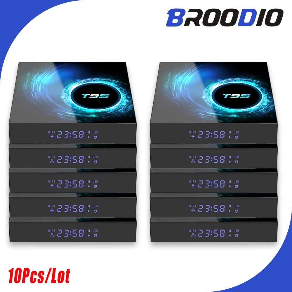 2022 Latest T95 Smart Tv Box Android 10 6K 16GB 32GB Wifi Set-Top Box Media Player Free Return Support for Resale Wholesale New
2022 Latest T95 Smart Tv Box Android 10 6K 16GB 32GB Wifi Set-Top Box Media Player Free Return Support for Resale Wholesale New
