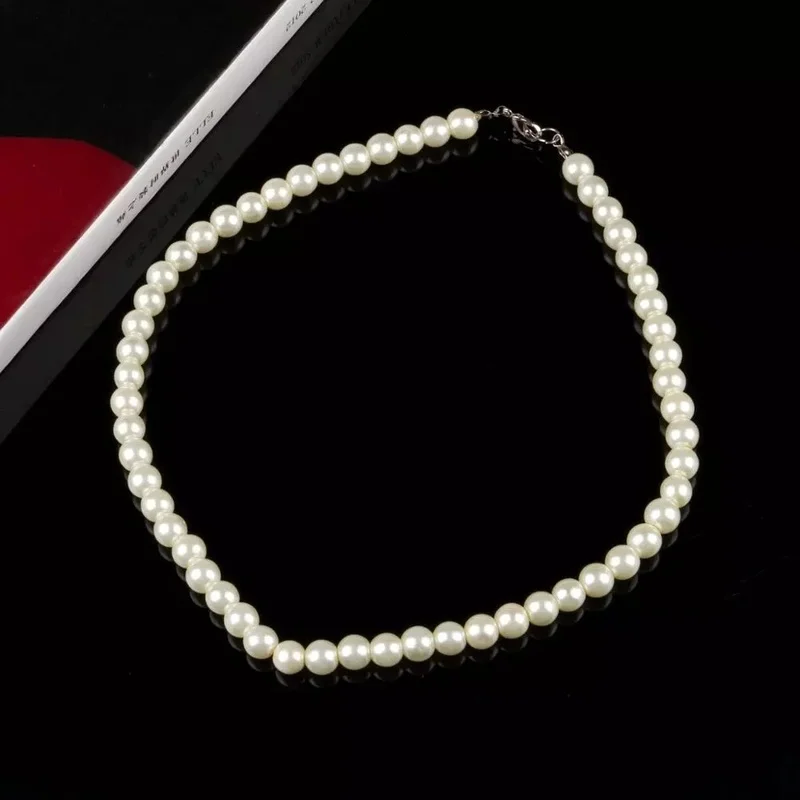 Pearl Necklaces for Women 8mm Simulated Pearl Chain Necklace Collier Femme Choker Wedding Bridal Jewelry Party Gifts
Pearl Necklaces for Women 8mm Simulated Pearl Chain Necklace Collier Femme Choker Wedding Bridal Jewelry Party Gifts