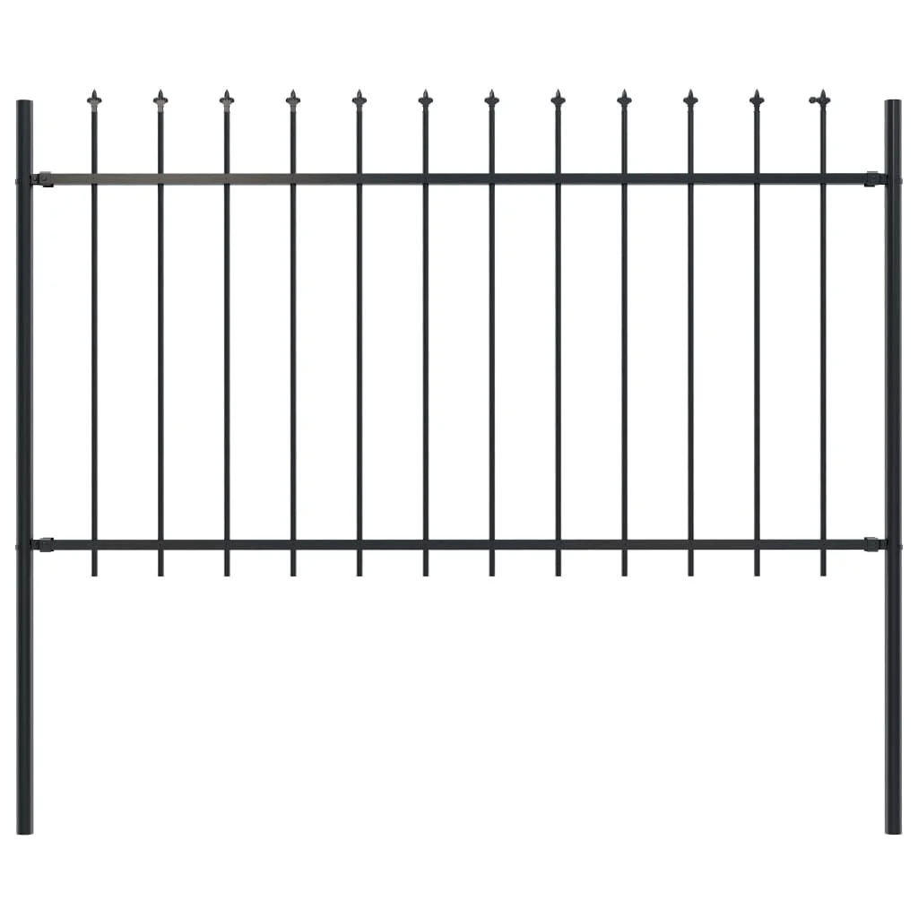 Garden Fence with Spear Top, Steel Outdoor Privacy Screen, Garden Decoration Black 1.7m x 1m
Garden Fence with Spear Top, Steel Outdoor Privacy Screen, Garden Decoration Black 1.7m x 1m
